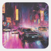 Corrida noturna em Vibrant City