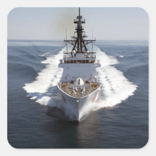 Adesivo Quadrado Cortador Waesche da guarda costeira dos E.U.