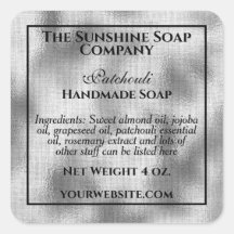 Cosméticos de sabão de prata tecidos