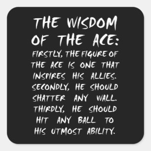 Adesivo Quadrado cosplay de manga de sabedoria de vôlei de coruja