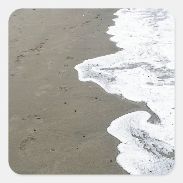 Adesivo Quadrado costa da neve (Frente)