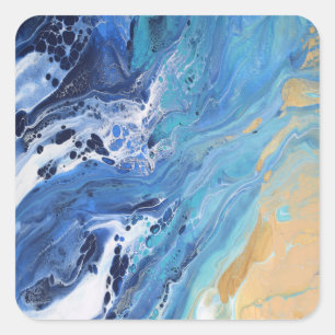 Adesivo Quadrado Costa de mar