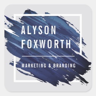 Adesivo Quadrado Costume abstrato do logotipo da pintura