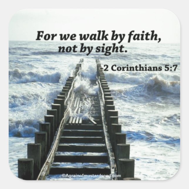 Adesivo Quadrado Cotações bíblias (Frente)