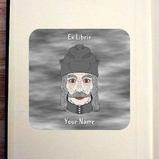 Adesivo Quadrado Count Dracula 2026 Bookplate