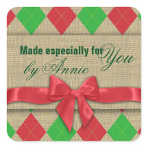 Country Argyle Burlap e Arco