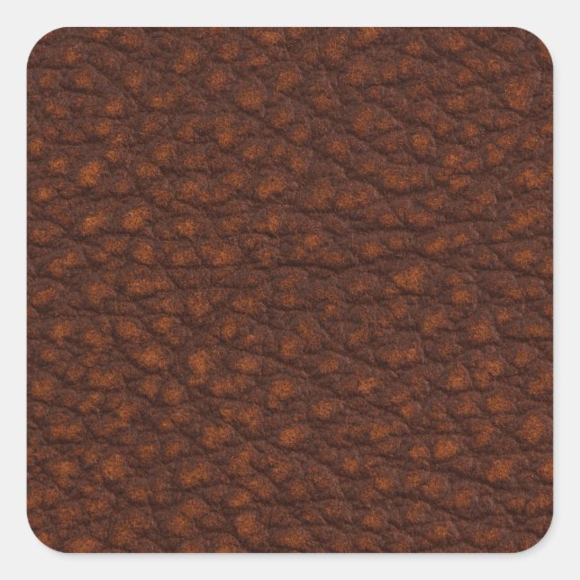 Adesivo Quadrado Couro vermelho (Frente)