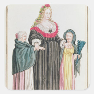 Adesivo Quadrado Courtesan Venetian