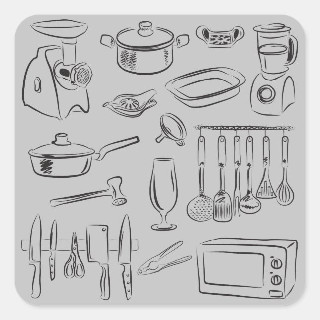 Adesivo Quadrado Cozinha (Frente)