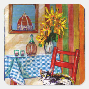 ADESIVO QUADRADO COZINHA ITALIANA EM FLORENÇA