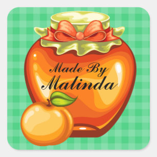 Adesivo Quadrado Cozinha - Vinheta de latas - SRF