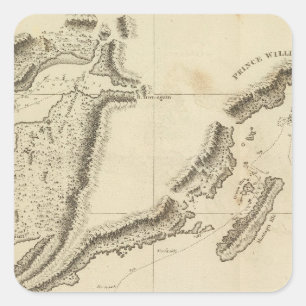 Adesivo Quadrado Cozinheiros rio, Alaska