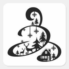 Adesivo Quadrado Cozy Winter Season