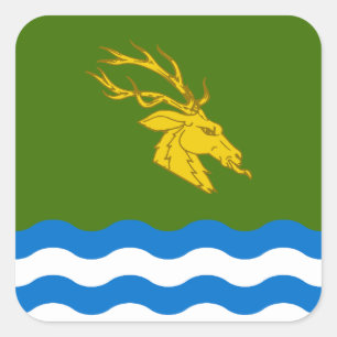 Adesivo Quadrado Crachá da População SCA Buckston-on-Eno