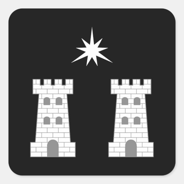 Adesivo Quadrado Crachá de População de Stargate SCA (Frente)