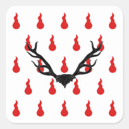 Adesivo Quadrado Crachá de Populações Silverhart SCA