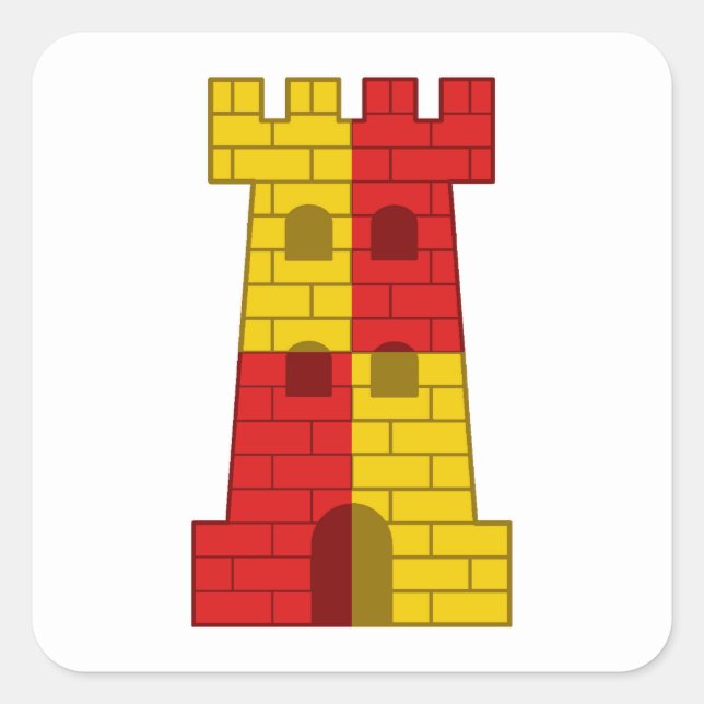 Adesivo Quadrado Crachá Populace SCA Rokkehealdan (Frente)