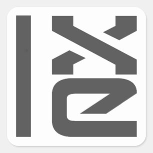 Adesivo Quadrado Crachás de LXLE Linux