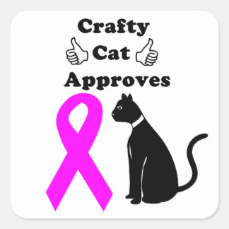 Adesivo Quadrado Crafty Cat BCA Sticker