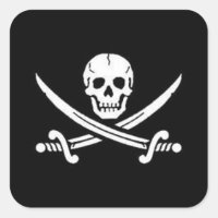 Crânio Pirata com Espadas Cruzadas