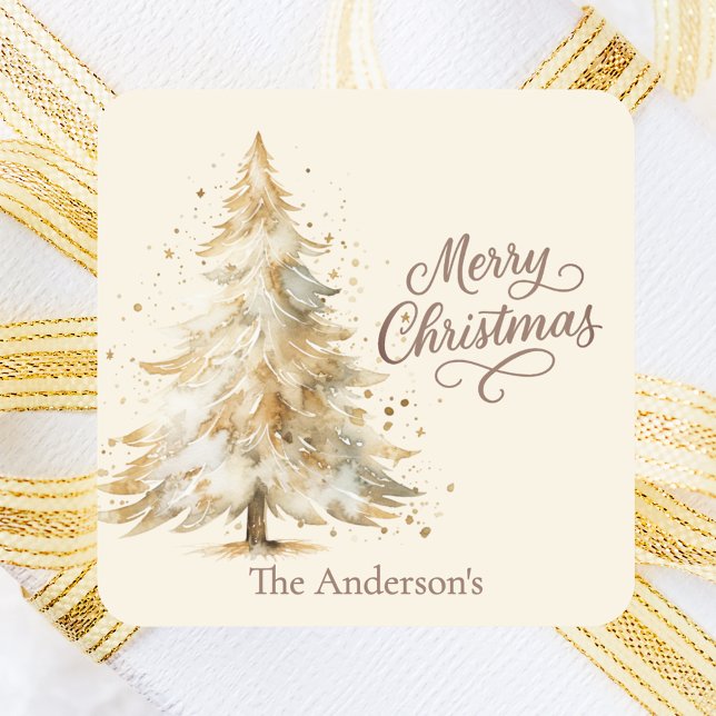 Adesivo Quadrado Cream mocha — Natal (Criador carregado)