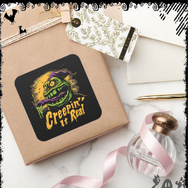 Adesivo Quadrado Creepin’ It Real  | ExDesigner | Halloween