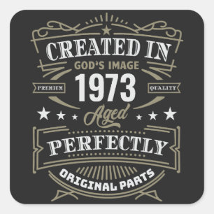 Adesivo Quadrado Criado na imagem de Deus personalizada