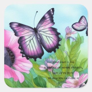 Adesivo Quadrado Criança autista - Jardim da Uniquidade