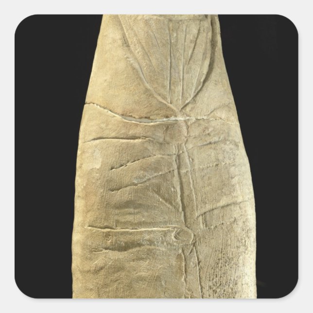 Adesivo Quadrado Criança de roupa de pás (Frente)