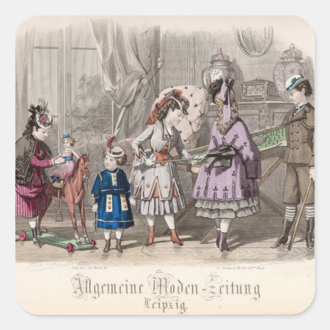 Adesivo Quadrado Crianças em Jogo (Frente)