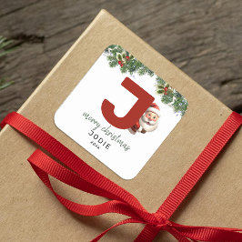 Adesivo Quadrado Crianças Monograma Natal