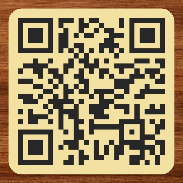 Adesivo Quadrado Criar código QR de site personalizado para pequena (Create Custom Small Business Website QR Code Scan Square Sticker)