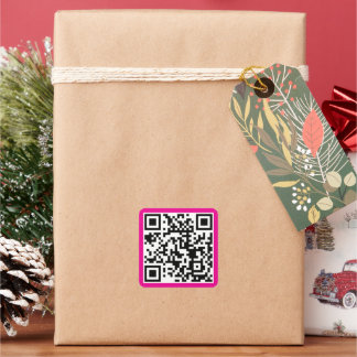 Adesivo Quadrado Criar Endereço de Site de Código QR Personalizado 