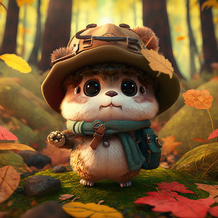 Adesivo Quadrado Criatura bonita