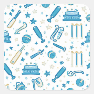 Adesivo Quadrado Cricket Desenho à Mão Doodle Padrão Sem Costura Di