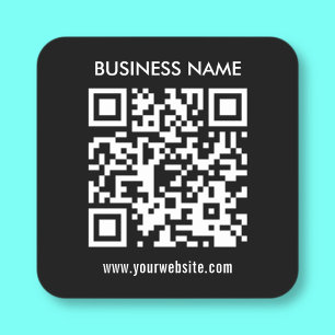 Adesivo Quadrado Crie código QR instantaneamente Design simples m
