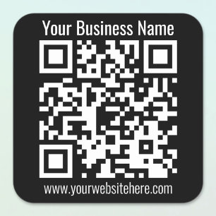 Adesivo Quadrado CRIE INSTANTANEAMENTE o código QR ESCANNAVEL