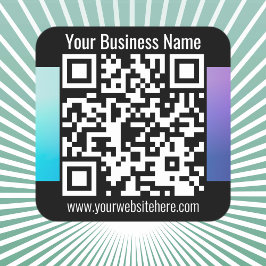 Adesivo Quadrado CRIE INSTANTANEAMENTE o código QR ESCANNAVEL