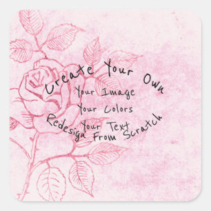 Adesivo Quadrado Crie o seu personalizado