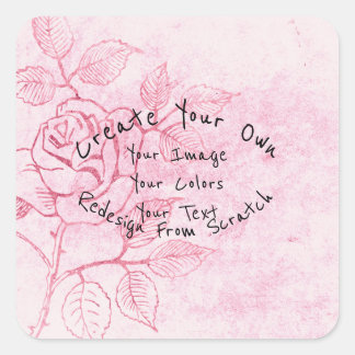 Adesivo Quadrado Crie seu Personalizado