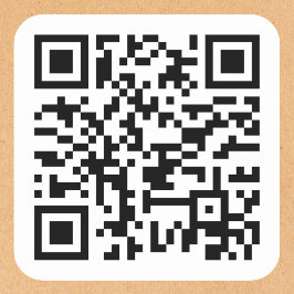 Adesivo Quadrado Crie Seu Próprio Site de Endereço URL de Código QR