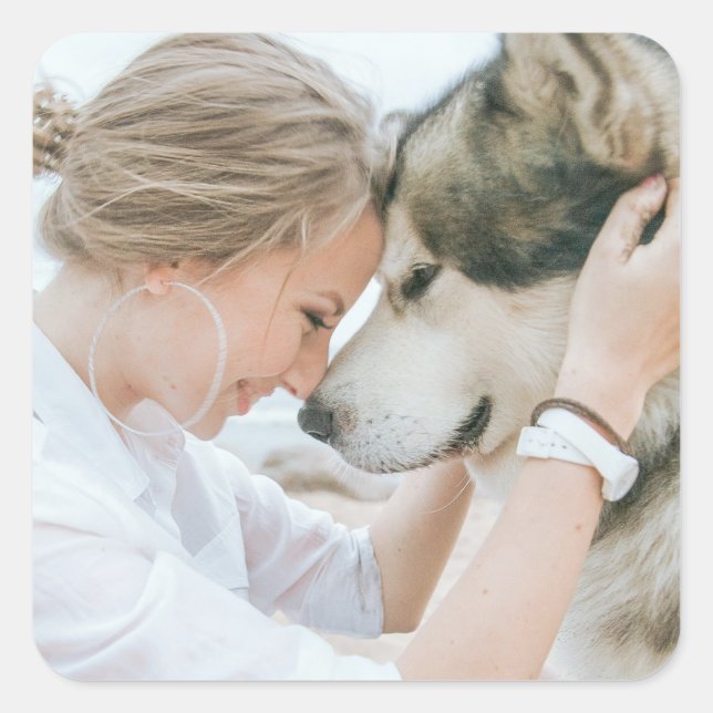 Adesivo Quadrado Crie Sua Própria Foto  (Frente)