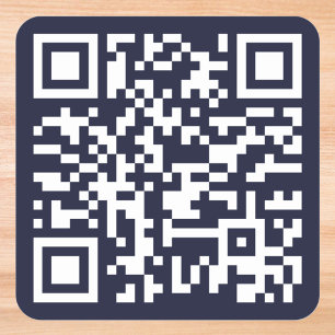 Adesivo Quadrado Crie um Código QR Personalizado Site do Proprietár