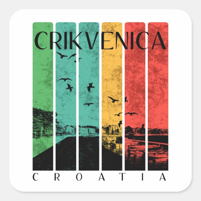 Adesivo Quadrado Crikvenica  (Frente)