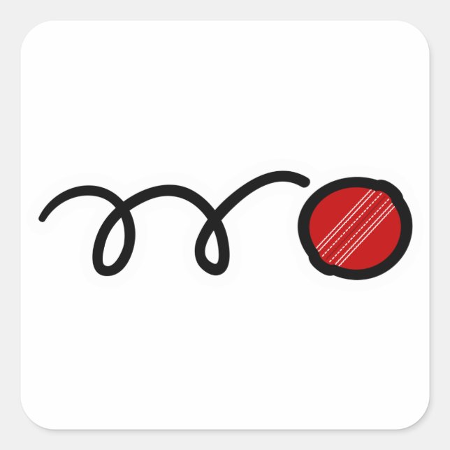 Adesivo Quadrado Críquete (Frente)