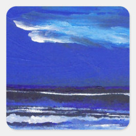 Adesivo Quadrado Críquete de dança noturna Arte oceânica Diane