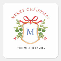 Crista de Monograma com Feriados de Verdor