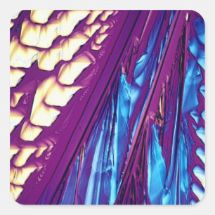 Adesivo Quadrado Cristais do ácido Tartaric