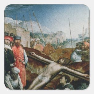 Adesivo Quadrado Cristo aumentado na cruz, 1496-1504