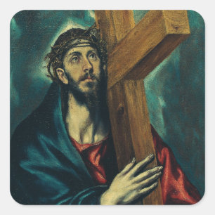Adesivo Quadrado Cristo Carregando a Cruz por El Greco